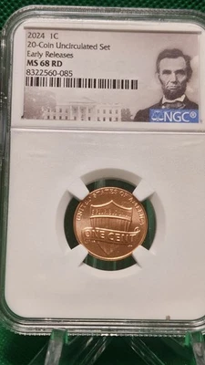 2024 P Lincoln SHIELD Cent MS68 Early Releases - Image 1 of 4