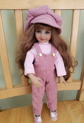 Conjunto para muñeca Dianna Effner Little Darling, suéter Paola hecho a mano, sombrero pantalones Foto 1 de 4