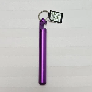 NWT Smokezilla Metal Storage Case Keychain Purple Cig Tube with Bottle Opener - Picture 1 of 9