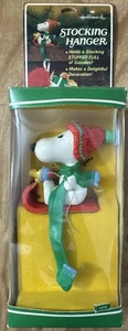 VINTAGE 1958 HALLMARK PEANUTS SNOOPY WEIHNACHTSSTRUMPF HÄNGER SEHR GUTER ZUSTAND - Bild 1 von 5