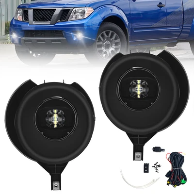 For 2005-2019 Nissan Frontier LED Fog Lights Bumper Lamps with Bulbs+Wiring - Изображение 1 из 4