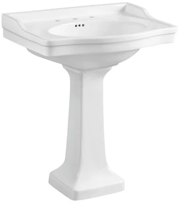 Kingston Brass VPB3308-SET Imperial 29-15/16" Rectangular Ceramic - White - Image 1 of 3