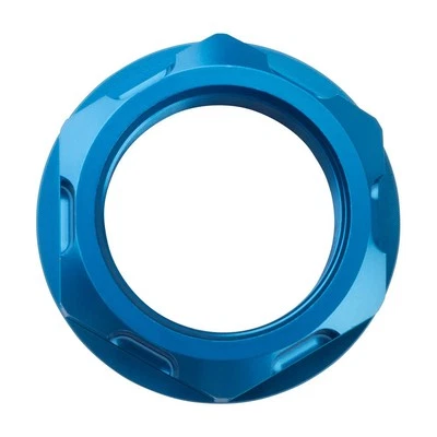 Tuerca de vástago de dirección de aluminio Tusk Billet azul para Yamaha YZ250F 2001-2023 Foto 1 de 4