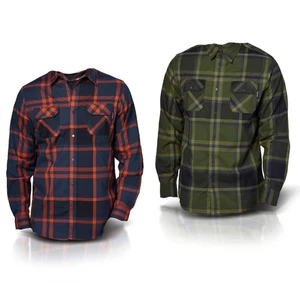 FlyLow Men's Handlebar Temperature Regulating Midlayer Tech Flannel - Picture 1 of 3