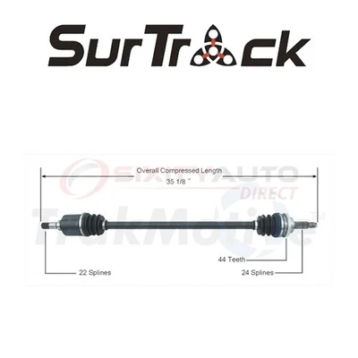SurTrack CV Axle Shaft for 1994-1997 Ford Aspire 1.3L L4 - Constant Velocity ap Foto 1 de 4