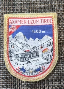 VTG Axamer-Lizum Tirol Souvenir Ski Patch, Austria Innsbruck Sew-on Circa 1982 - Picture 1 of 3