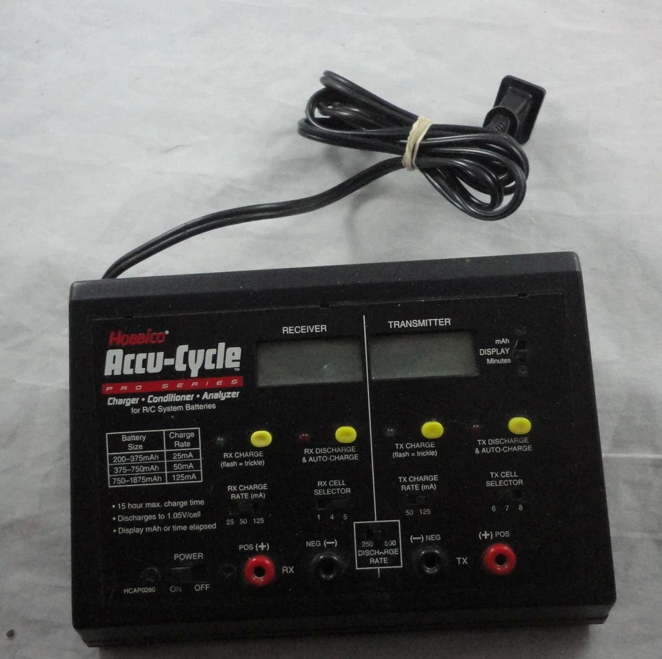 Hobbico Accu-cycle Receiver/Transmitter Battery Charger Conditioner Analyzer  - Image 1 of 1