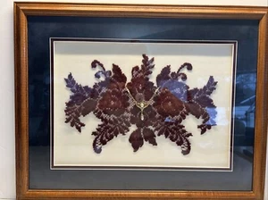 "De colección Crochet Cuadro Arte Enmarcado Estilo Victoriano Decoración de Pared 21 X17""" - Imagen 1 de 16