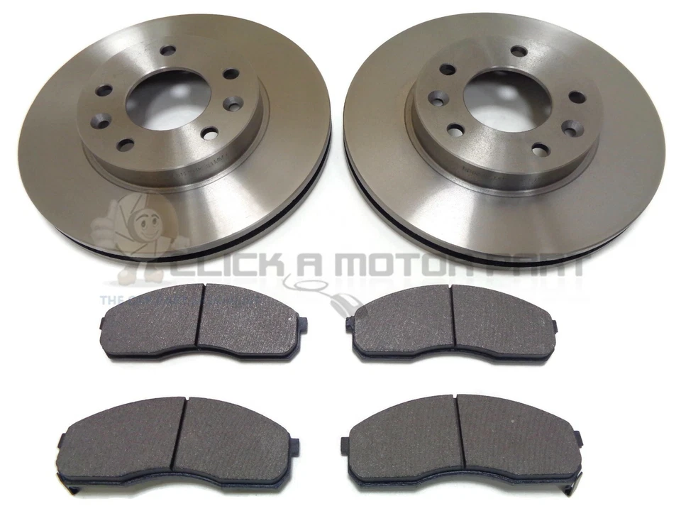 KIT 2 DISCOS DE FRENO DELANTEROS Y PASTILLAS NUEVO PARA KIA SEDONA MK1 2.9 CRDi 1999-2006 Foto 1 de 1