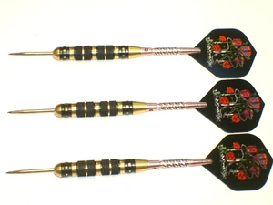 Steel Tip Darts, New 23 Gram Brass with Aluminum Shafts, #3926 - Picture 1 of 3