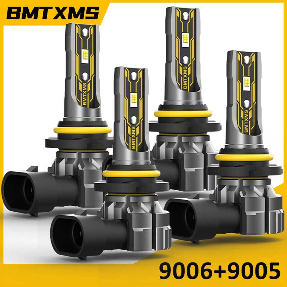 For Mack Granite 2020 2023 2024 HIGH+ LOW BEAM 9006 + 9005 4 LED Headlight Bulbs Foto 1 de 4