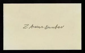 Zora Arkus-Duntov Vater der Korvette Autogramm Nachdruck auf alter 3X5 Karte - Bild 1 von 1