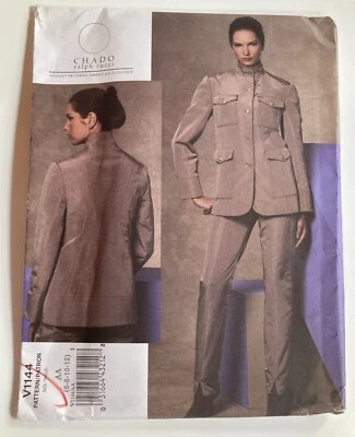 V1144 Vogue sewing Pattern 1144 Chado Ralph Rucci Jacket(back Detail!) & Pants - Image 1 of 4
