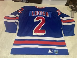 Starter Brian Leetch Rangers Hockey Jersey Men Medium Clean Vtg Sewn New York - Picture 1 of 11