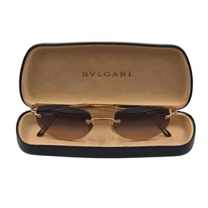 Bvlgari Sonnenbrille goldrandlos – 5111-T Farbverlauf, Unisex italienischer Luxus - Bild 1 von 24