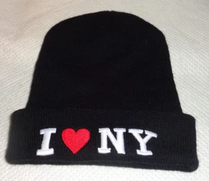 I LOVE NEW YORK--SKULL KNIT CAP--NEW----L@@K - Picture 1 of 2