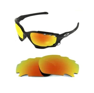 NUEVO LENTE DE REPUESTO POLARIZADO ROJO FUEGO PARA CHAQUETA DE CARRERAS OAKLEY MANDÍBULA - Imagen 1 de 5