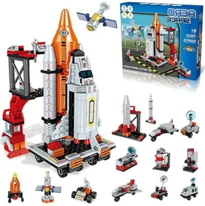 Space Exploration Shuttle Toys For 6-12 yrs Aerospace Building Kit 566 pcs. - Picture 1 of 4