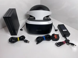 Sony PSVR V2 PlayStation CUH-ZVR2 For PS4 Console Headset w/ Processor & Cables - Afbeelding 1 van 5