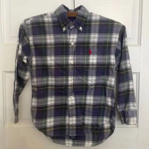 Boys size 7 soft flannel Polo button down shirt - Picture 1 of 5