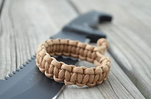 Mad Max Fury Road Tom Hardy Style Paracord verstellbares Armband - HELLBRAUN - Bild 1 von 14