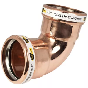 NEW Apollo Press 10062021 Copper 2-1/2” 90-Degree Elbow Close Turn 2.5” PxP - Picture 1 of 8