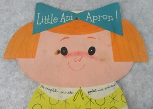 Vintage 1959 Your Little Ani Apron Sewing Craft Kit Sealed Unused Needlework Ind - Picture 1 of 8
