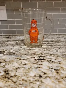 Vintage 1970's A & W Root Beer Heavy Glass Serving Pitcher Rooty Root Bear - Picture 1 of 6