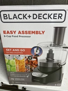 Black Decker Easy Assembly 8 Cup Food Processor with Stainless Steel Blade - Picture 1 of 3