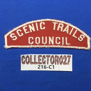 Boy Scout RWS Scenic Trails Council rojo/blanco tira completa Michigan - Imagen 1 de 3