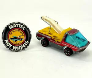 Mattel Hot Wheels Redline The Heavyweights 1969 Red Tow Service Truck w/ Button - Picture 1 of 11