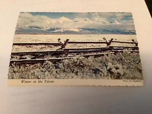 Wyoming Grand Teton National Park Snow Covered Valley Postcard - Picture 1 of 2