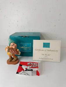 WDCC Bashful "Aw Shucks" Snow White And The Seven Dwarfs - COA & BOX - Picture 1 of 12