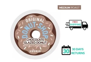 🆕☕ Donut Shop Chocolate Glazed Donut Keurig Coffee K-cups   - Picture 1 of 1