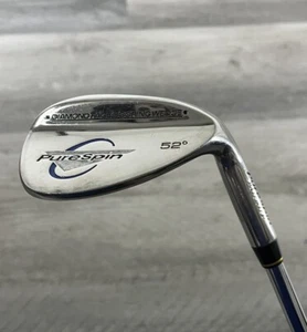 Pure Spin Diamond Face 52* Approach Wedge Steel Shaft Good Grip - Picture 1 of 11