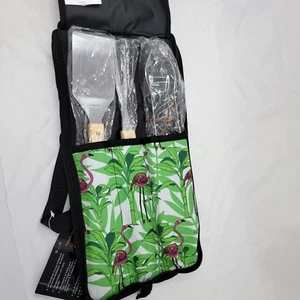 Zwei Hunde Designs 3 STCK. BBQ Grill Zubehör Werkzeuge Grillen mit Aufbewahrungstasche Tropic - Bild 1 von 7