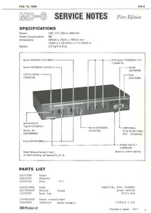 Roland MD-8 - schematics for the Juno 60 Midi-Interface - Schaltpläne - Bild 1 von 1