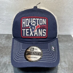 Houston Texans Hat New Era 9Twenty "4 Stroke"  Mesh Trucker Snap Cap NWT H45 - Picture 1 of 8