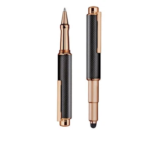 Otto Hutt, penna a sfera, penna a sfera, design n. 05, in nero, nero, oro rosa - Foto 1 di 1