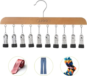 Legging Organizer for Closet Hanging Pants Hangers with Clips Holds Up to 10 Leg - Picture 1 of 12