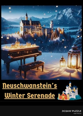 Premium 1000 Pieces Puzzle 20x28 inches Neuschwanstein's Winter Serenade - Image 1 of 4
