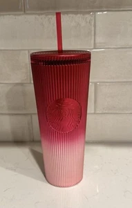 Pink Red Ombré Starbucks Venti Tumbler NWT SKU 011159236 - Picture 1 of 3