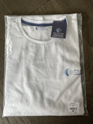 Новая футболка 2025 Premier Padel Alpine Paris Major Roland Garros большая белая - Изображение 1 из 4