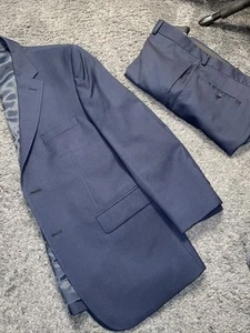Pronto Uomo Platinum 44S Deep Dark Blue 2 pc suit pants 40WX28L, can lengthened - Picture 1 of 23