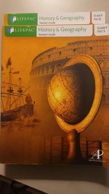 1st Grade LifePac Teachers Guide Part 1 And 2. History  And Geography - Image 1 of 3