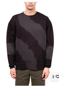LEVI’S Relaxed Herren Rundhals Sweatshirt Acid Wash Batikdruck schwarz & grau XL - Bild 1 von 8