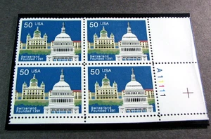 US Stamp Plate Block Scott# 2532 Switzerland, 700th Anniv. 1991 MNH H374 - Picture 1 of 1