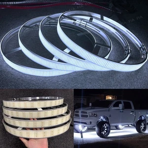 New 5Row 15.5'' Pure White High-density LED Brightest Wheel Lights for Car Truck - Picture 1 of 9