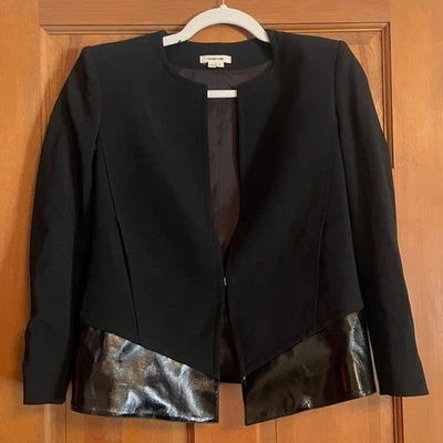 Chaqueta Blazer Helmut Lang Negra Para Mujer $895 Venta al por menor Talla 0 Foto 1 de 4