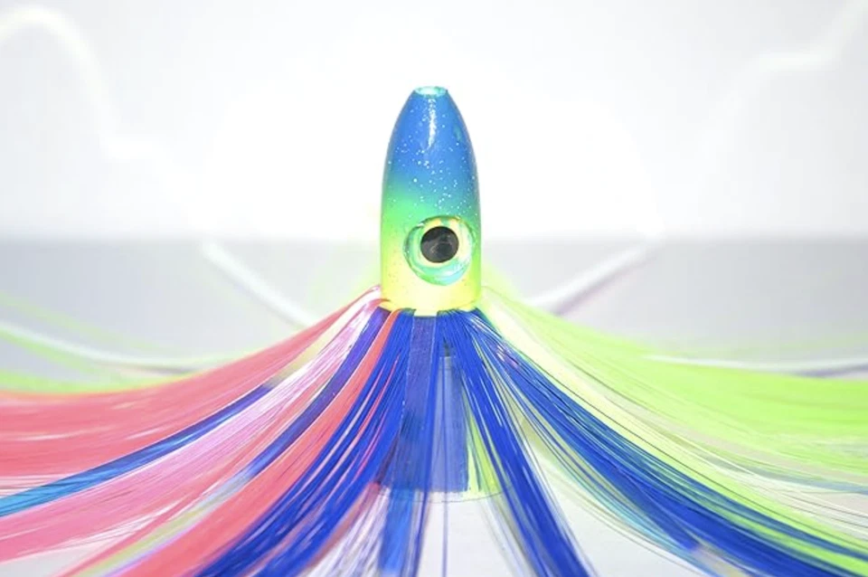 Blue Water Candy 59001 Tweener Jag 8", 1 3/4 oz, rosa/chartreuse/azul Foto 1 de 1